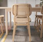 6 IKEA Voxlov stoelen licht bamboe, Tuin en Terras, Ophalen, Zo goed als nieuw