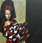 "Spaanse dans" Schilderij, Antiek en Kunst, Kunst | Schilderijen | Modern, Verzenden