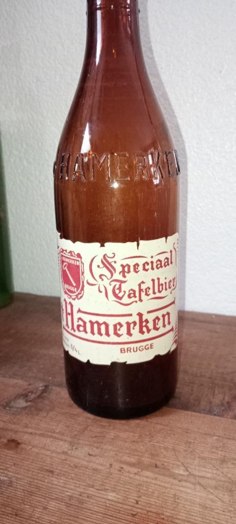 Brouwerij oude bierfles T'Hammerken Tafelbier, Verzamelen, Biermerken, Gebruikt, Flesopener, Overige merken, Ophalen of Verzenden