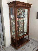 Antieke vitrinekast, Huis en Inrichting, Kasten | Vitrinekasten, Ophalen, Glas