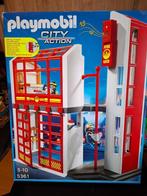 Caserne de pompiers playmobil, Enlèvement, Comme neuf, Ensemble complet