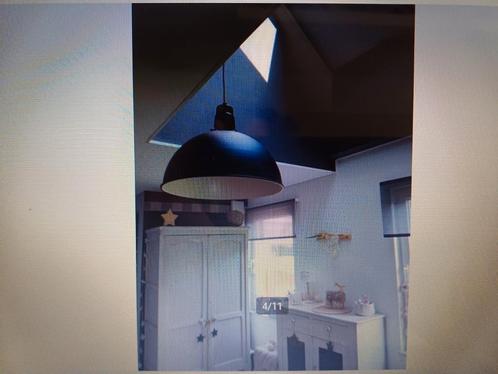ZWARTE LAMP IN INDUSTRIËLE STIJL! IN TE VOEREN, Huis en Inrichting, Lampen | Hanglampen, Nieuw, Metaal, Ophalen of Verzenden