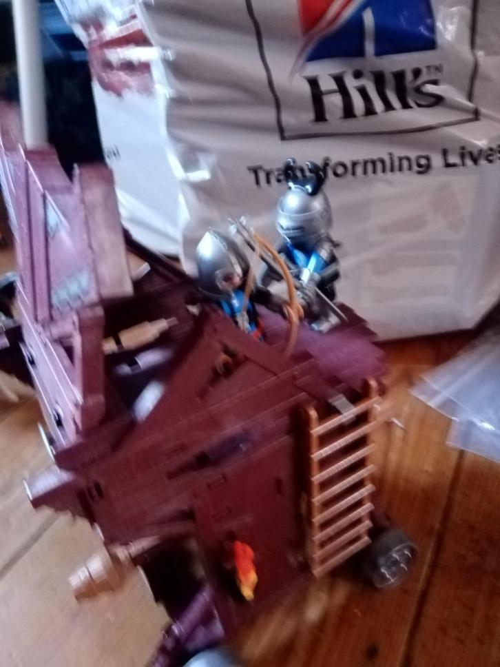 Playmobil 6628 Aanvalstoren van de Ridders van de Falcon, Kinderen en Baby's, Speelgoed | Playmobil, Zo goed als nieuw, Ophalen