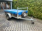 Aanhangwagen enkel as met 2 splinter nieuwe banden, Ophalen, Zo goed als nieuw