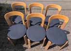 6 Naturel Kleur Bruno rey stoelen + zitting, Ophalen
