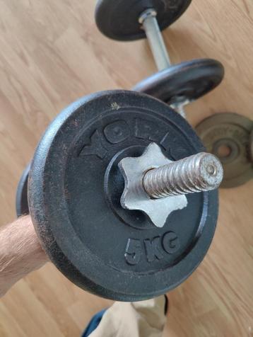 York fitness Halterset - black cast iron 20kg beschikbaar voor biedingen