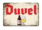 Duvel blikken decoratie plaat, Ophalen of Verzenden, Zo goed als nieuw, Reclamebord