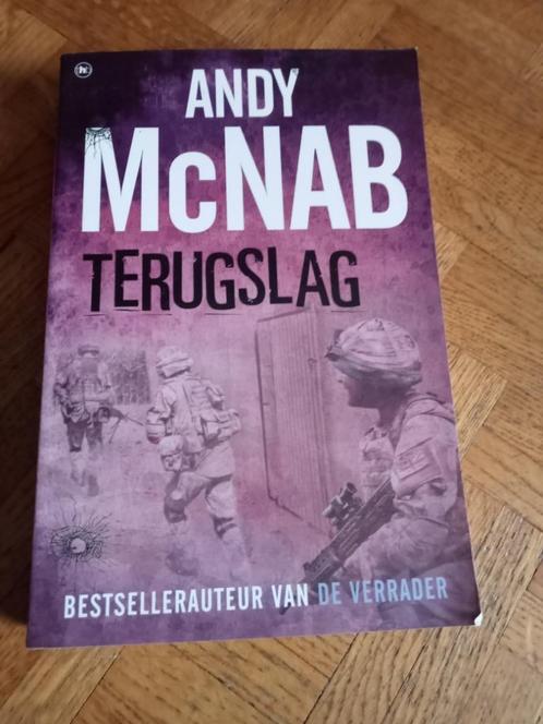 Andy McNab: Terugslag, Boeken, Avontuur en Actie, Gelezen, Ophalen of Verzenden