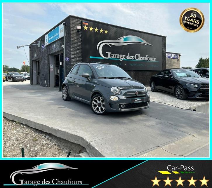 Fiat 500 1.0i MHEV -! Sporten! - T. Piano - 1e Prof - E6d, Auto's, Fiat, Bedrijf, Te koop, ABS, Airbags, Airconditioning, Alarm