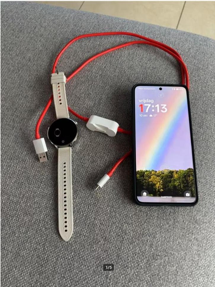 OnePlus Watch 3, Handtassen en Accessoires, Smartwatches, Zo goed als nieuw, Android, Afstand, Calorieverbanding, Conditie, GPS