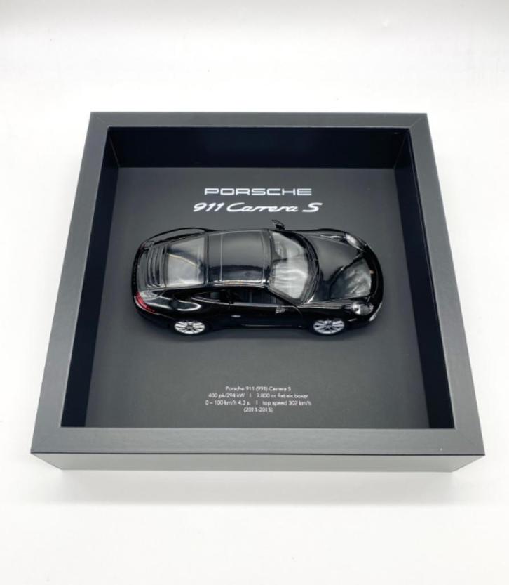 Porsche 911 Carrera S 3D Frame – 1/50 – Designstuk, Hobby en Vrije tijd, Modelauto's | 1:24, Nieuw, Auto, Ophalen of Verzenden