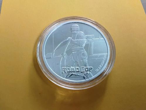 ROBOCOP ZILVEREN MUNT 1 OZ, Postzegels en Munten, Edelmetalen en Baren, Zilver, Ophalen