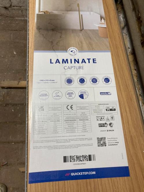 Quick-Step Laminaat Capture Eik 14,3m2, Doe-het-zelf en Bouw, Vloerdelen en Plavuizen, Nieuw, Laminaat, Ophalen