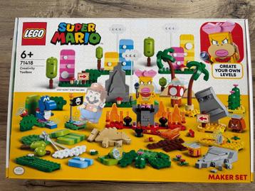71418 Set La boîte à outils créative Lego Mario, Enlèvement, Neuf, Ensemble complet, Lego