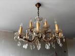 Kroonluchter met bellen, Huis en Inrichting, Lampen | Kroonluchters, Ophalen, Gebruikt, Glas, Klassiek