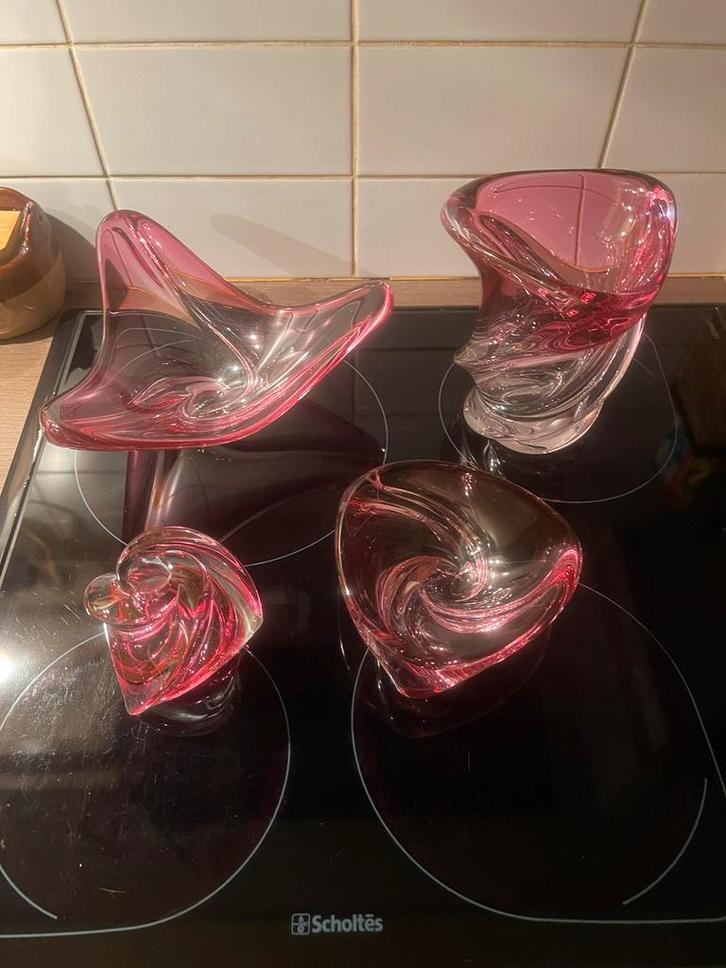 Verschillende antieke  items van Val Saint Lambert, Antiek en Kunst, Antiek | Glaswerk en Kristal, Ophalen