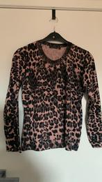 Zalmroze met zwart gevlekte blouse (xl/xxl), Noir, Porté, Taille 46/48 (XL) ou plus grande, Enlèvement ou Envoi