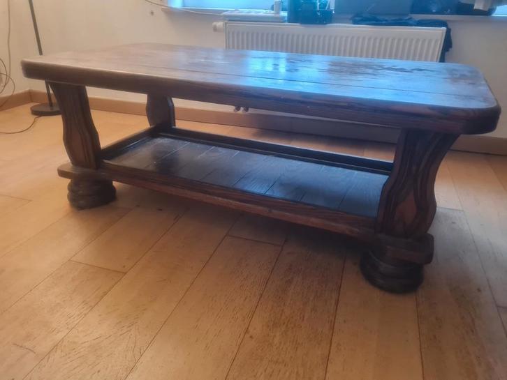 Table basse en chêne massif, Maison & Meubles, Tables | Tables de salon, Chêne, Enlèvement