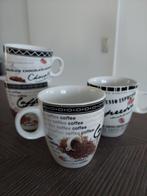 4 mooie espressokopjes of voor warme chocolademelk, Ophalen, Overige materialen, Zo goed als nieuw, Overige stijlen