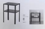 2 Tables de chevet noire neuves, Maison & Meubles, Comme neuf, Métal ou Aluminium, Moins de 55 cm, Enlèvement
