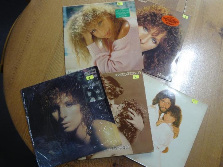 5 Barbra Streisand vinyl, Cd's en Dvd's, Vinyl | Dance en House, Gebruikt, Overige genres, 12 inch, Ophalen of Verzenden