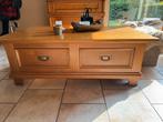 Table basse en pin avec 2 tiroirs et quelques défauts, Moins de 100 cm, Enlèvement, Utilisé, 50 à 100 cm