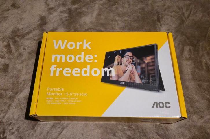 AOC 16T3EA draagbaar beeldscherm, Computers en Software, Monitoren, Nieuw, USB-C, IPS, Ophalen of Verzenden