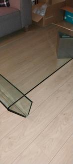 Glazen salontafel, Ophalen, Gebruikt, 100 tot 150 cm, 50 tot 100 cm
