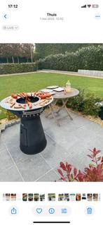 Barbecue en grillplaat op hout, Tuin en Terras, Ophalen, Zo goed als nieuw
