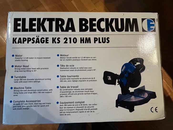 verstekzaag KS 210 HM plus, Doe-het-zelf en Bouw, Gereedschap | Zaagmachines, Nieuw, Afkortzaag, Ophalen