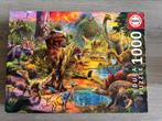 Puzzel dino’s 1000 stukken, Ophalen, 500 t/m 1500 stukjes, Zo goed als nieuw, Legpuzzel
