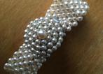 Fifties/sixties vintage faux pearl armband, Ophalen of Verzenden, Zo goed als nieuw, Wit, Overige materialen