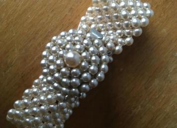 Fifties/sixties vintage faux pearl armband beschikbaar voor biedingen