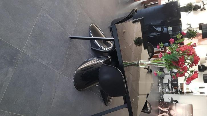 Gloss Black S-Chair by Verner Panton, Huis en Inrichting, Stoelen, Gebruikt, Vijf, Zes of meer stoelen, Kunststof, Zwart, Ophalen