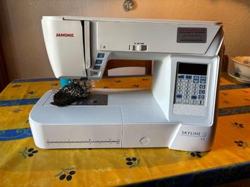 Machine à coudre Janome Skyline S3, Enlèvement, Comme neuf, Machine à coudre, Janome