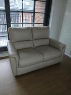 Tweezit zetel lederlook, Ophalen, Tweepersoons, Leer, Zo goed als nieuw