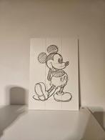 Mickey mouse bord hout, Mickey Mouse, Ophalen of Verzenden, Plaatje of Poster, Zo goed als nieuw