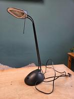 Zwarte halogeen bureellamp verstelbaar, Enlèvement, Utilisé, Métal