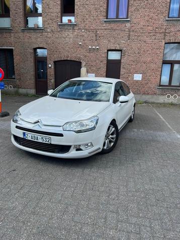 Citroen C5(X7) 1.6 THP 16V, Zwart, 4 cilinders, Leder en Stof, Wit