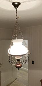 rustieke luster olielamp, Antiek en Kunst, Ophalen