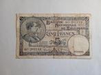 Belgique, Léopold 3, 5 Francs 04-04-1938 traces d'usure, Envoi