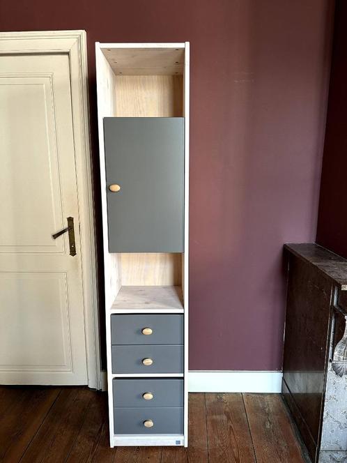 LIFETIME (kinder)opbergkast in massief whitewash grenenhout, Kinderen en Baby's, Kinderkamer | Commodes en Kasten, Zo goed als nieuw