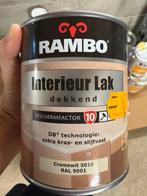 Rambo interieurlak ral 9001, crèmewit 0,75liter, Ophalen of Verzenden