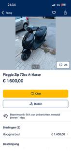 zip a klasse 2 takt gezocht, Fietsen en Brommers, Ophalen of Verzenden, Zo goed als nieuw, Zip