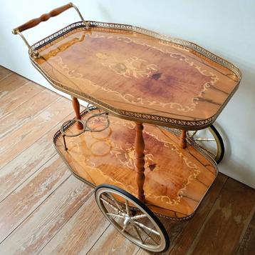 Mid century vintage serveerwagen bar trolley  beschikbaar voor biedingen