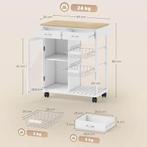 Chariot de cuisine à roulettes | LIVRAISON GRATUITE, Neuf, -, -, HOMCOM