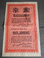 Safe Conduct Passierschein US/GB-ZG61-1944, Verzamelen, Ophalen of Verzenden
