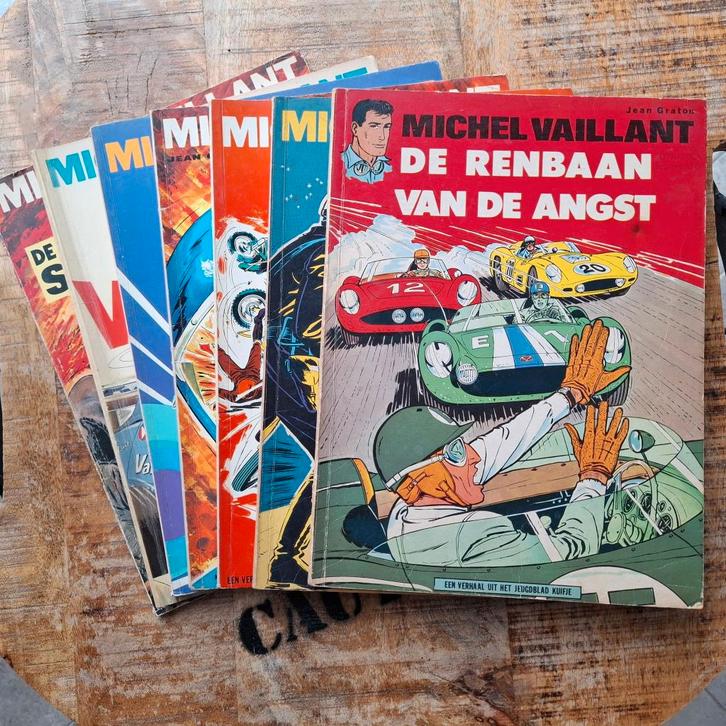 7xAlbums Anciens MICHEL VAILLANT Graton Lombard (NL) LOT #1, Boeken, Stripverhalen, Gelezen, Meerdere stripboeken, Ophalen