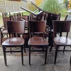 Partij oude café stoelen., Huis en Inrichting, Stoelen, Ophalen, Gebruikt, Bruin, Cafe