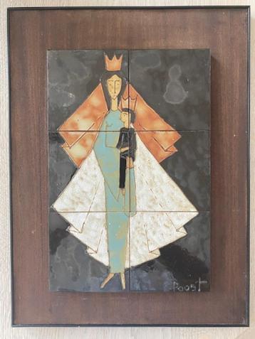 Vintage wandplaquette Pierre Oosterlinck (Poost) - Perignem? beschikbaar voor biedingen
